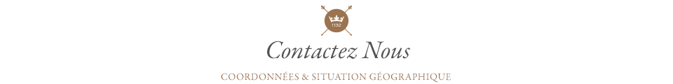 Contactez nous - Coordonnées et situation géographique du domaine d'Aubigny